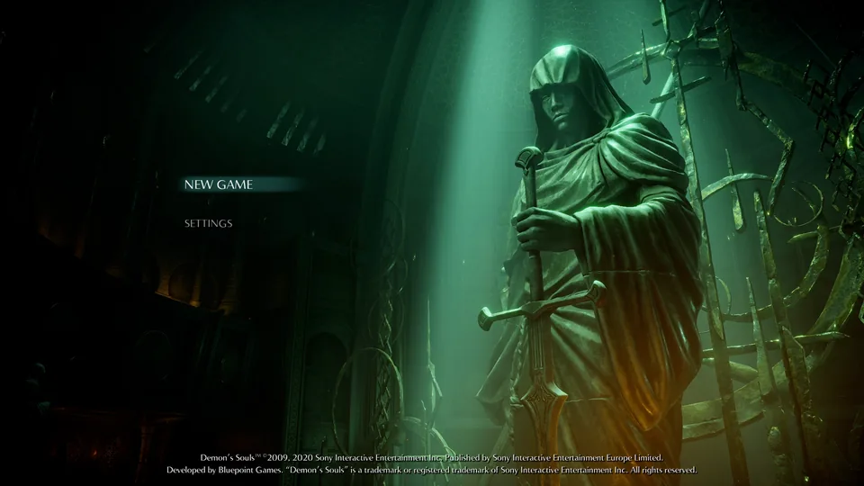 Demon’s Souls main menu on the Linux RADV AnyPS5 bring-up stack