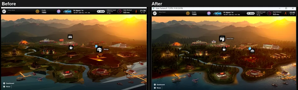 Gran Turismo 7 World Map captured on the October 12 AnyPS5 integration
