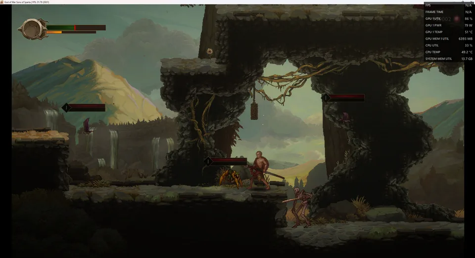 God of War Sons of Sparta community gameplay capture in its AnyPS5 report